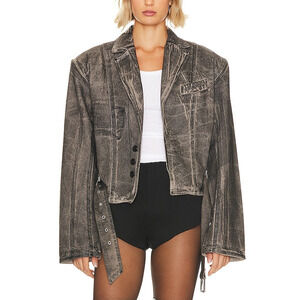 H:Ours 'Freya' Black Cotton Jacket Size S